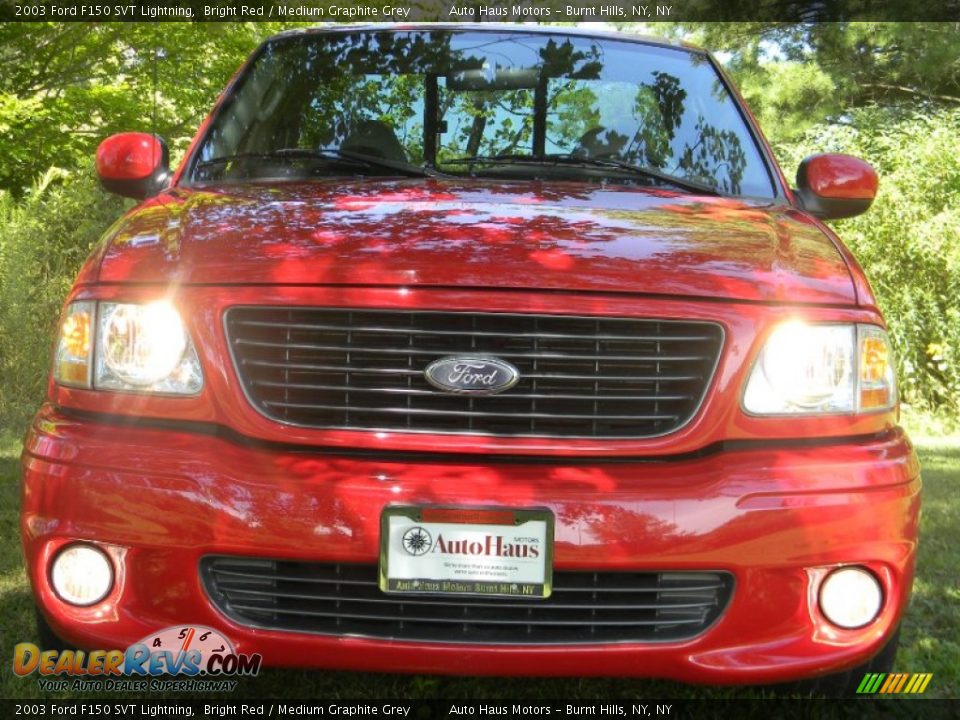 2003 Ford F150 SVT Lightning Bright Red / Medium Graphite Grey Photo #17