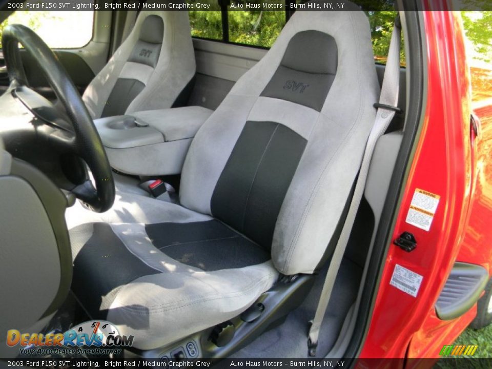 Medium Graphite Grey Interior - 2003 Ford F150 SVT Lightning Photo #19
