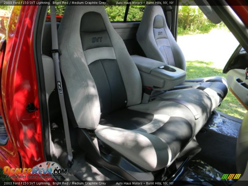 Medium Graphite Grey Interior - 2003 Ford F150 SVT Lightning Photo #21