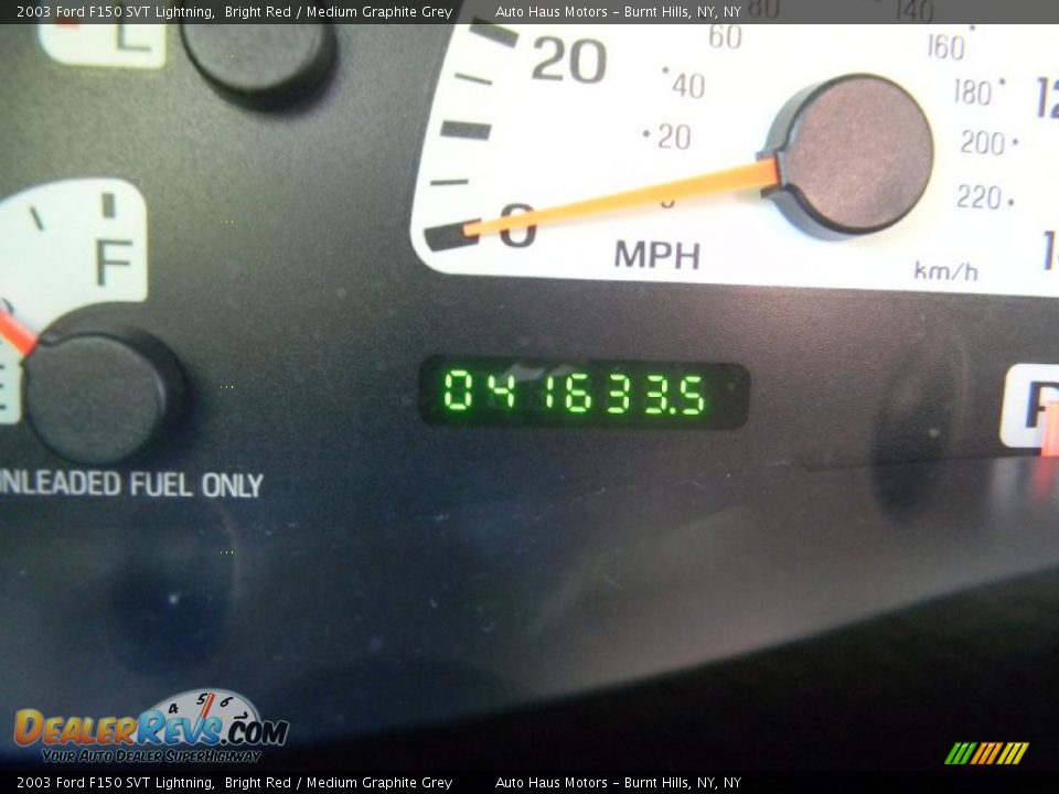 2003 Ford F150 SVT Lightning Bright Red / Medium Graphite Grey Photo #26