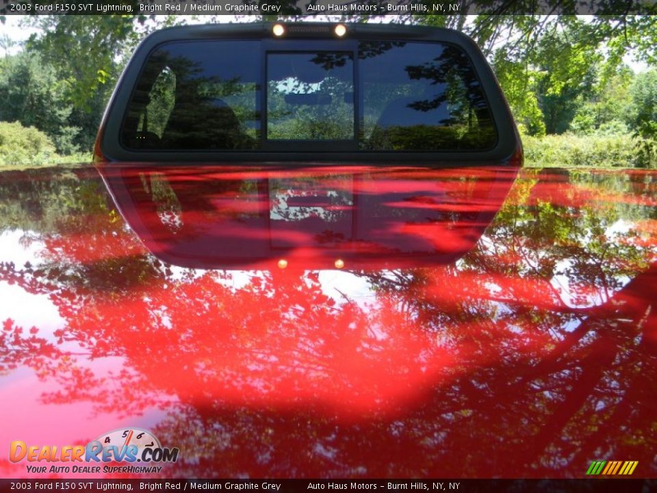 2003 Ford F150 SVT Lightning Bright Red / Medium Graphite Grey Photo #27