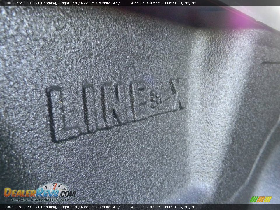 2003 Ford F150 SVT Lightning Bright Red / Medium Graphite Grey Photo #29