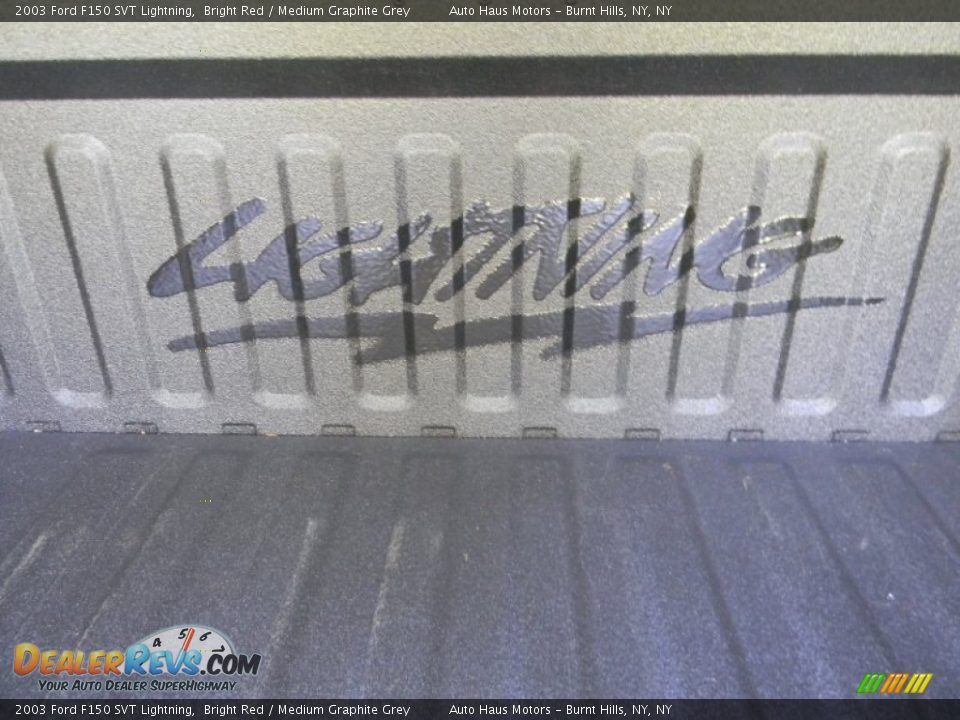 2003 Ford F150 SVT Lightning Bright Red / Medium Graphite Grey Photo #30