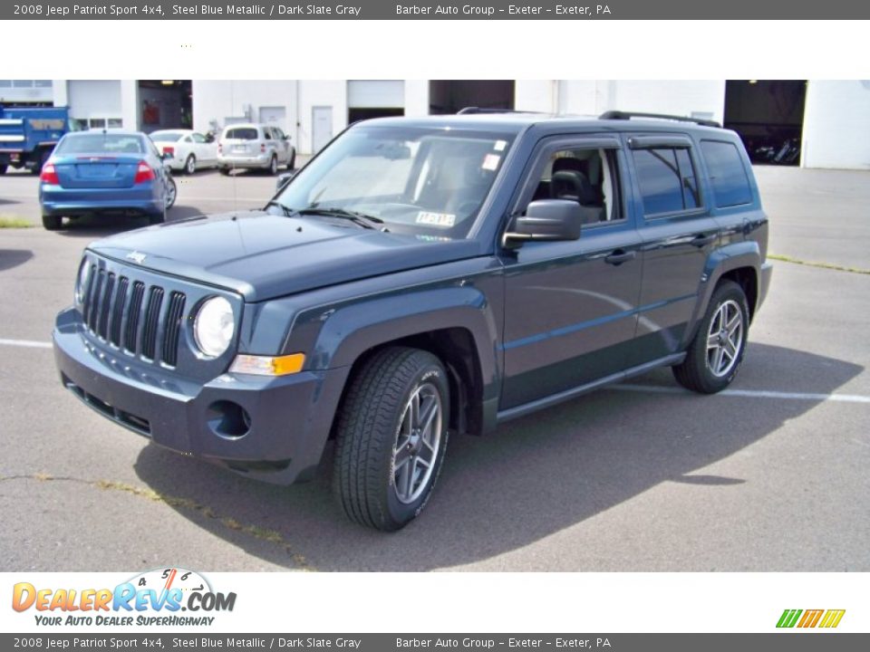2008 Jeep Patriot Sport 4x4 Steel Blue Metallic / Dark Slate Gray Photo #1