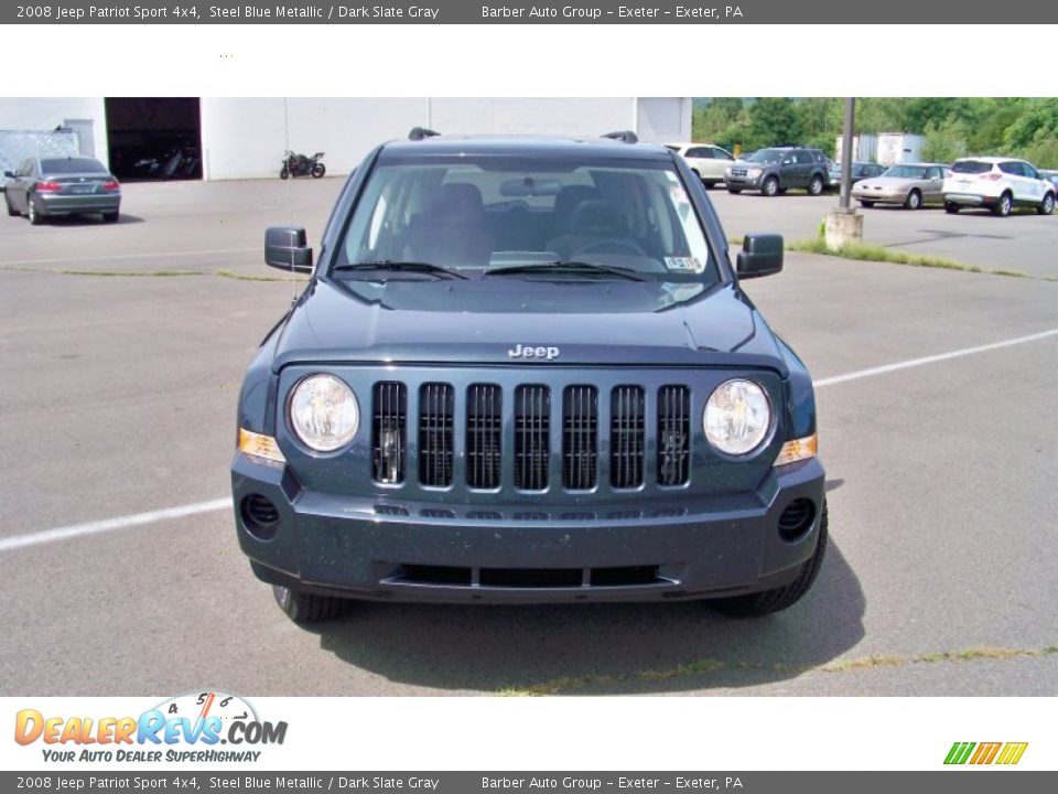 2008 Jeep Patriot Sport 4x4 Steel Blue Metallic / Dark Slate Gray Photo #2