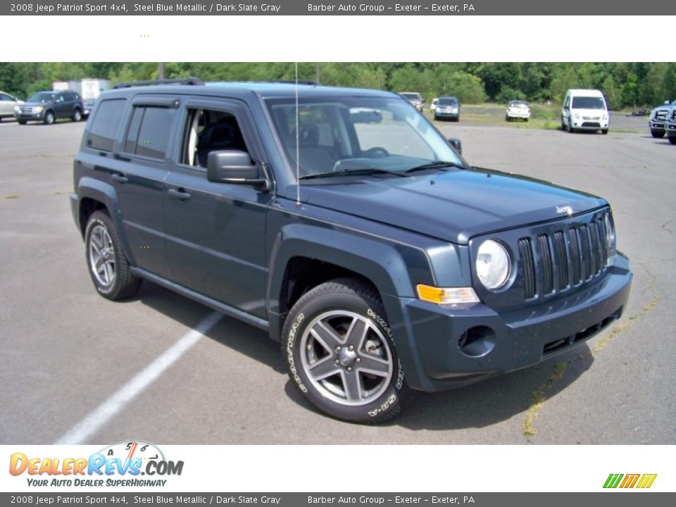 2008 Jeep Patriot Sport 4x4 Steel Blue Metallic / Dark Slate Gray Photo #3