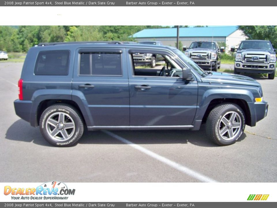 2008 Jeep Patriot Sport 4x4 Steel Blue Metallic / Dark Slate Gray Photo #4
