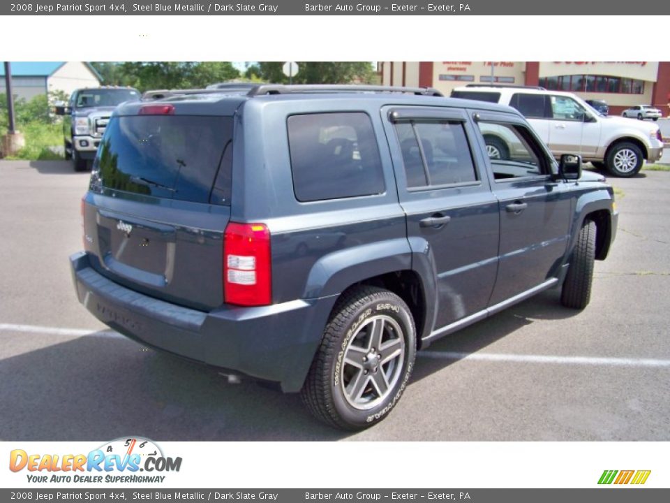 2008 Jeep Patriot Sport 4x4 Steel Blue Metallic / Dark Slate Gray Photo #5