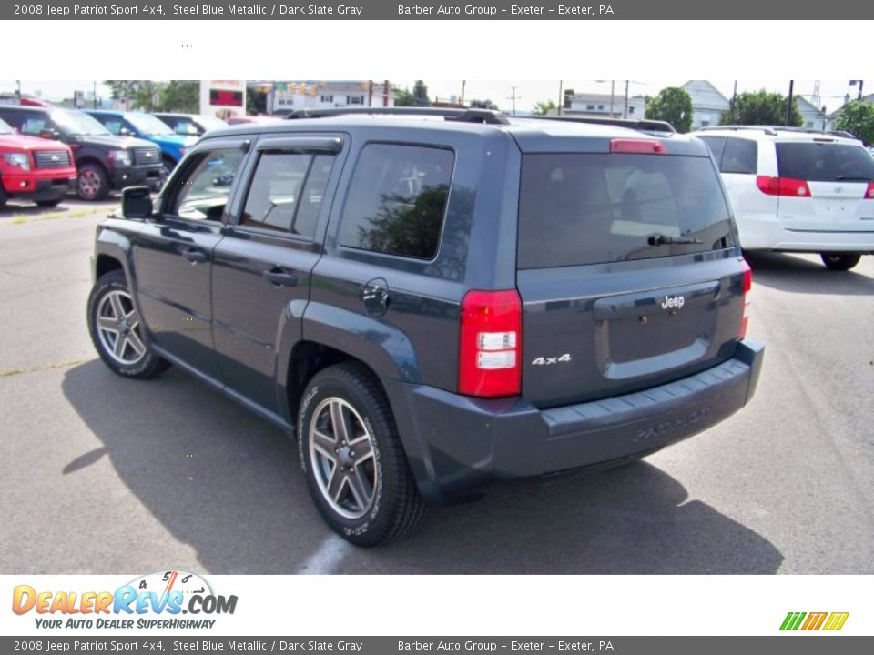 2008 Jeep Patriot Sport 4x4 Steel Blue Metallic / Dark Slate Gray Photo #7