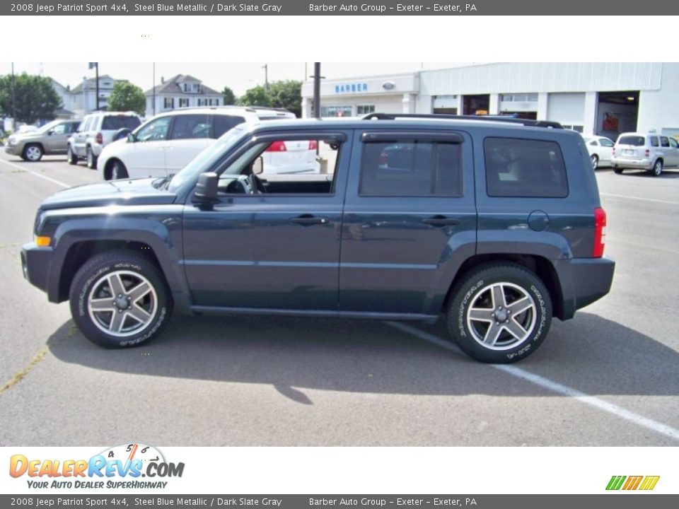 2008 Jeep Patriot Sport 4x4 Steel Blue Metallic / Dark Slate Gray Photo #8
