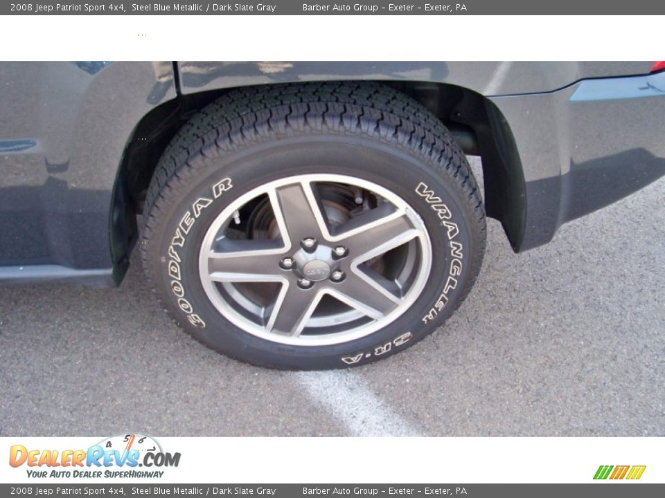 2008 Jeep Patriot Sport 4x4 Steel Blue Metallic / Dark Slate Gray Photo #9