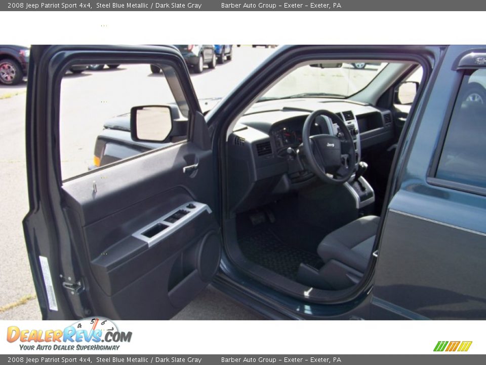 2008 Jeep Patriot Sport 4x4 Steel Blue Metallic / Dark Slate Gray Photo #11
