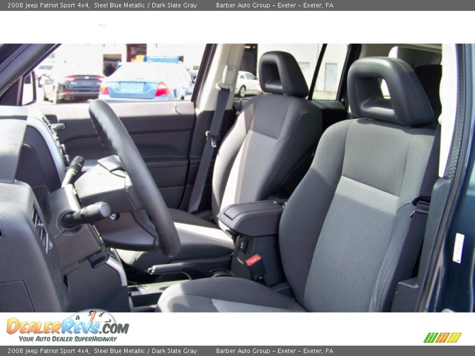 2008 Jeep Patriot Sport 4x4 Steel Blue Metallic / Dark Slate Gray Photo #12