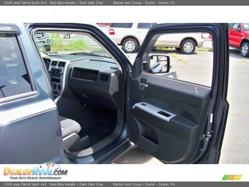 2008 Jeep Patriot Sport 4x4 Steel Blue Metallic / Dark Slate Gray Photo #19