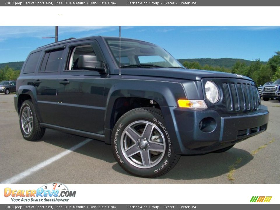 2008 Jeep Patriot Sport 4x4 Steel Blue Metallic / Dark Slate Gray Photo #26