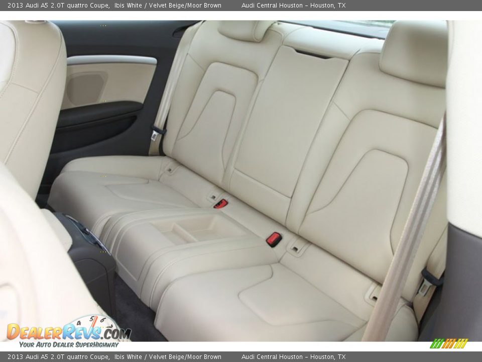 2013 Audi A5 2.0T quattro Coupe Ibis White / Velvet Beige/Moor Brown Photo #12