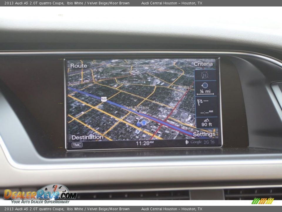 2013 Audi A5 2.0T quattro Coupe Ibis White / Velvet Beige/Moor Brown Photo #13