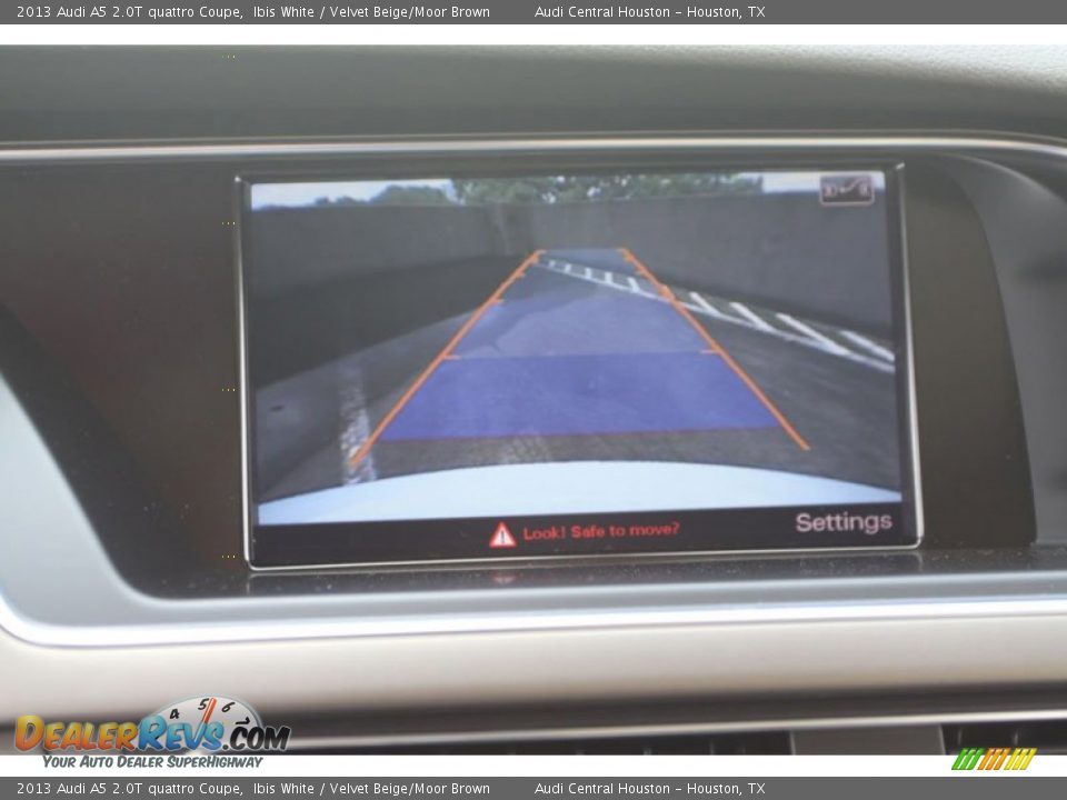 2013 Audi A5 2.0T quattro Coupe Ibis White / Velvet Beige/Moor Brown Photo #14