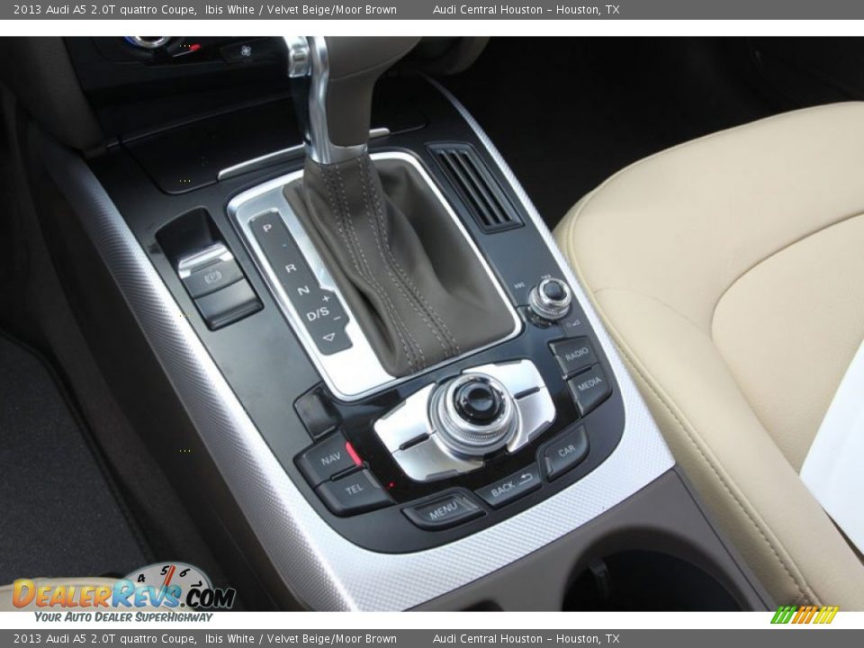 2013 Audi A5 2.0T quattro Coupe Ibis White / Velvet Beige/Moor Brown Photo #16