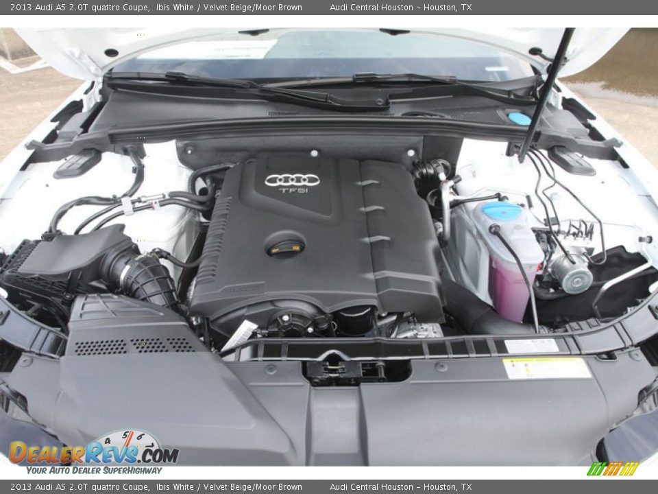 2013 Audi A5 2.0T quattro Coupe Ibis White / Velvet Beige/Moor Brown Photo #25