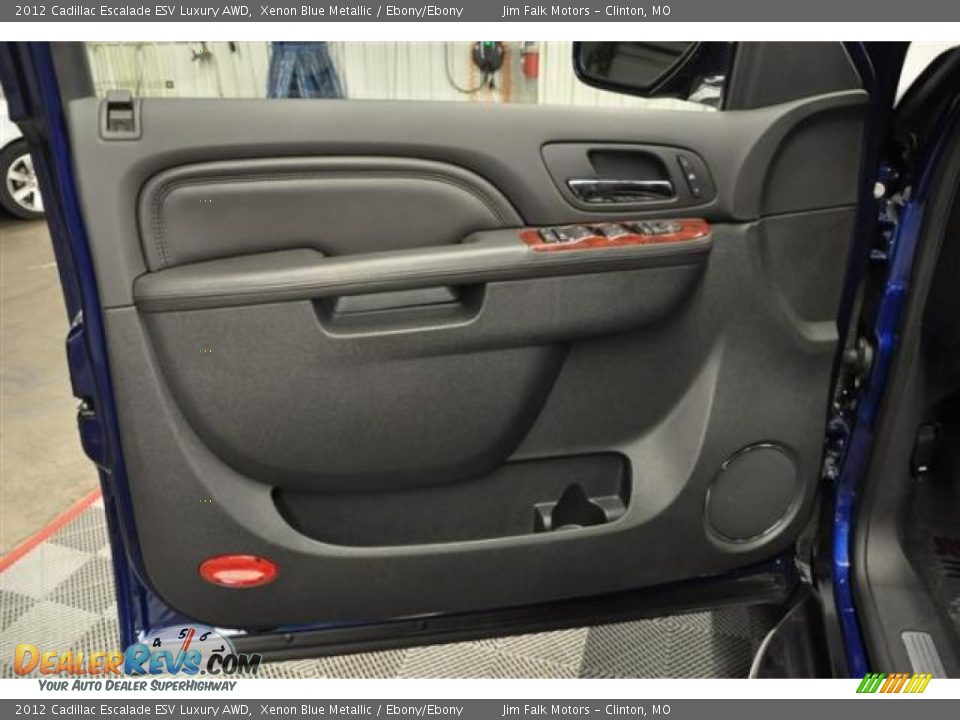 2012 Cadillac Escalade ESV Luxury AWD Xenon Blue Metallic / Ebony/Ebony Photo #8