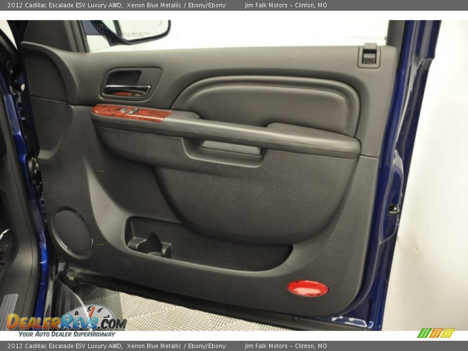 2012 Cadillac Escalade ESV Luxury AWD Xenon Blue Metallic / Ebony/Ebony Photo #9
