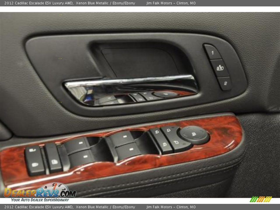 2012 Cadillac Escalade ESV Luxury AWD Xenon Blue Metallic / Ebony/Ebony Photo #10
