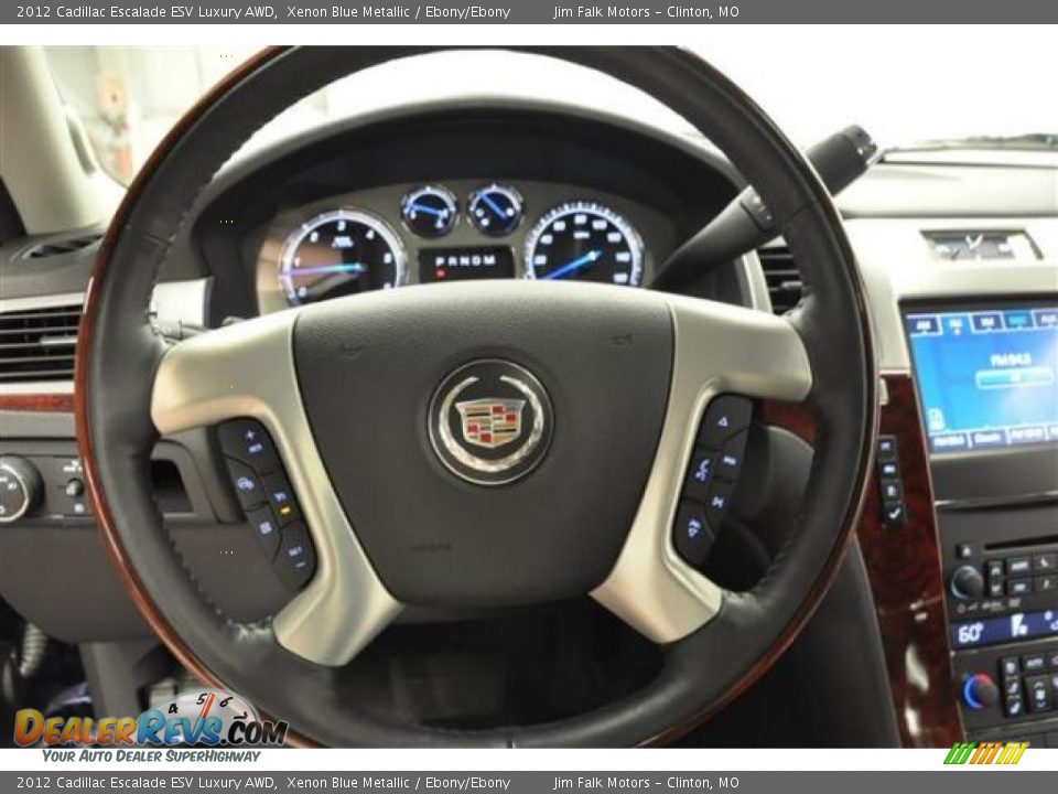2012 Cadillac Escalade ESV Luxury AWD Xenon Blue Metallic / Ebony/Ebony Photo #20