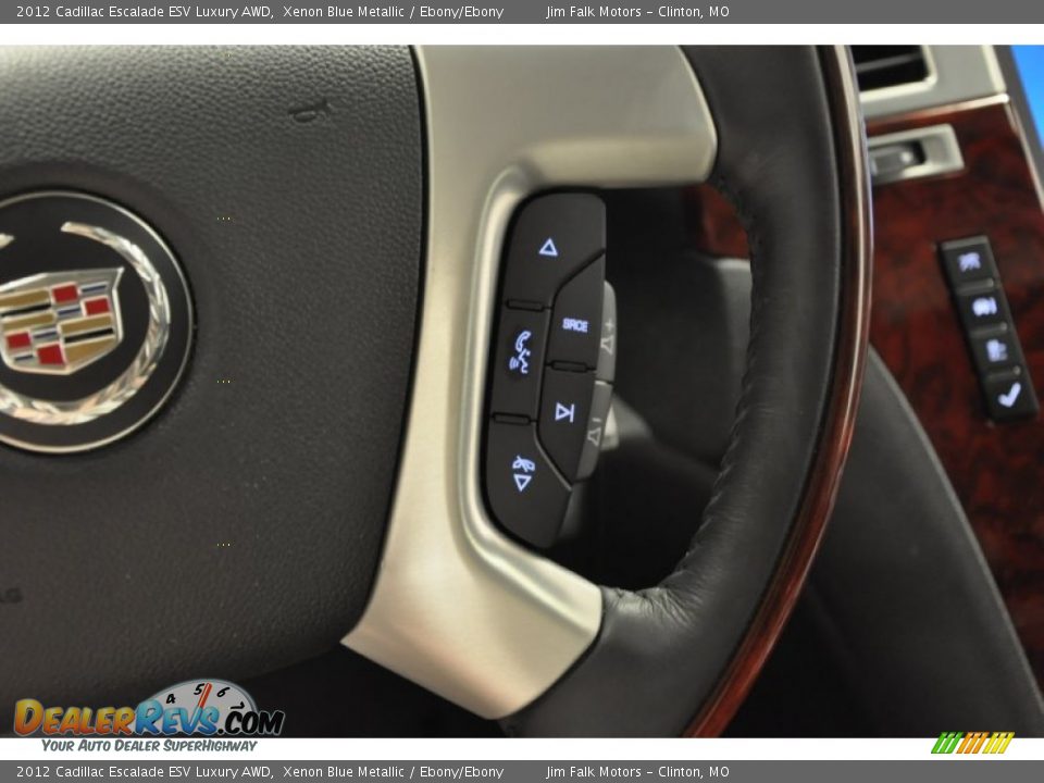 2012 Cadillac Escalade ESV Luxury AWD Xenon Blue Metallic / Ebony/Ebony Photo #21