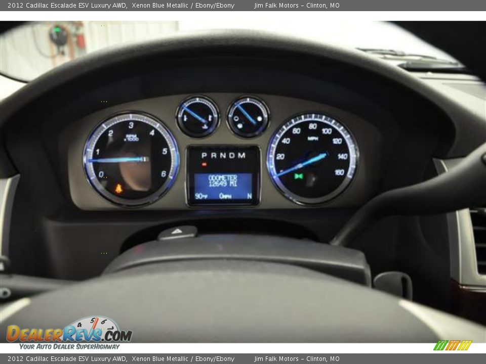 2012 Cadillac Escalade ESV Luxury AWD Xenon Blue Metallic / Ebony/Ebony Photo #22