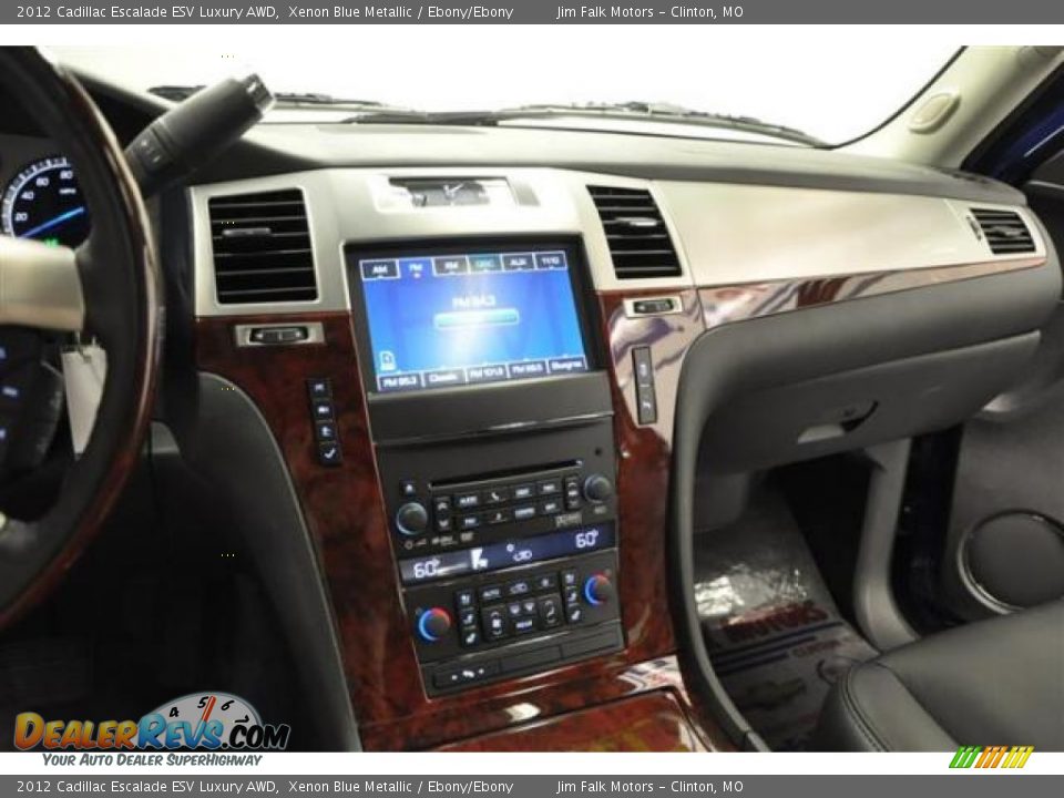 2012 Cadillac Escalade ESV Luxury AWD Xenon Blue Metallic / Ebony/Ebony Photo #23