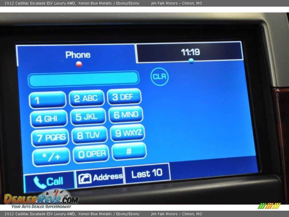 2012 Cadillac Escalade ESV Luxury AWD Xenon Blue Metallic / Ebony/Ebony Photo #25