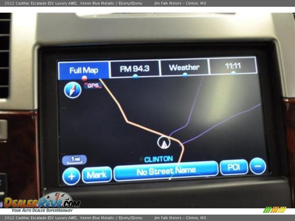 2012 Cadillac Escalade ESV Luxury AWD Xenon Blue Metallic / Ebony/Ebony Photo #26