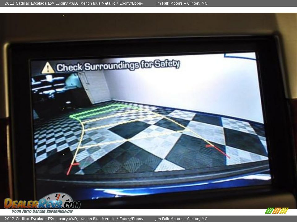 2012 Cadillac Escalade ESV Luxury AWD Xenon Blue Metallic / Ebony/Ebony Photo #27