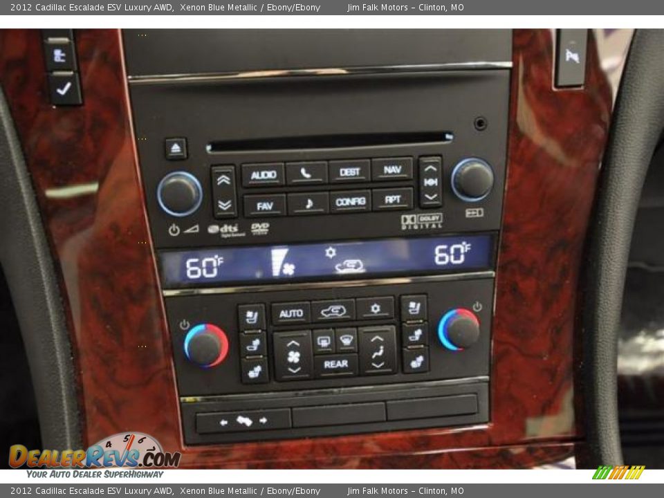 2012 Cadillac Escalade ESV Luxury AWD Xenon Blue Metallic / Ebony/Ebony Photo #29