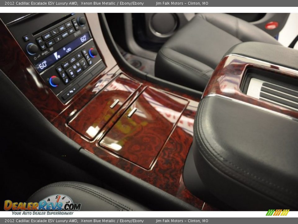 2012 Cadillac Escalade ESV Luxury AWD Xenon Blue Metallic / Ebony/Ebony Photo #33
