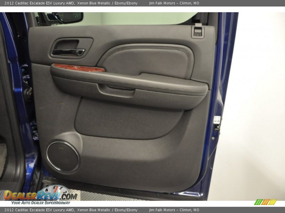 2012 Cadillac Escalade ESV Luxury AWD Xenon Blue Metallic / Ebony/Ebony Photo #34