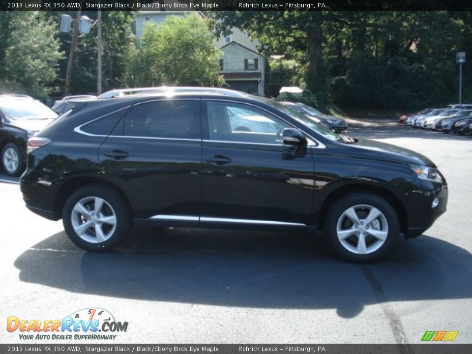 2013 Lexus RX 350 AWD Stargazer Black / Black/Ebony Birds Eye Maple Photo #5