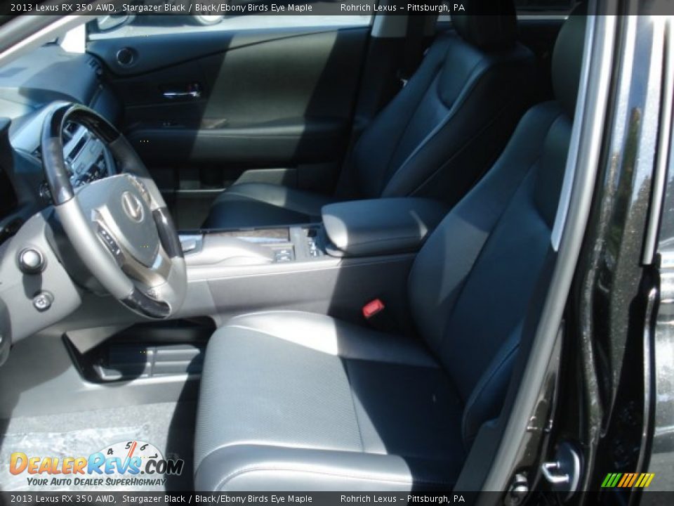 2013 Lexus RX 350 AWD Stargazer Black / Black/Ebony Birds Eye Maple Photo #11