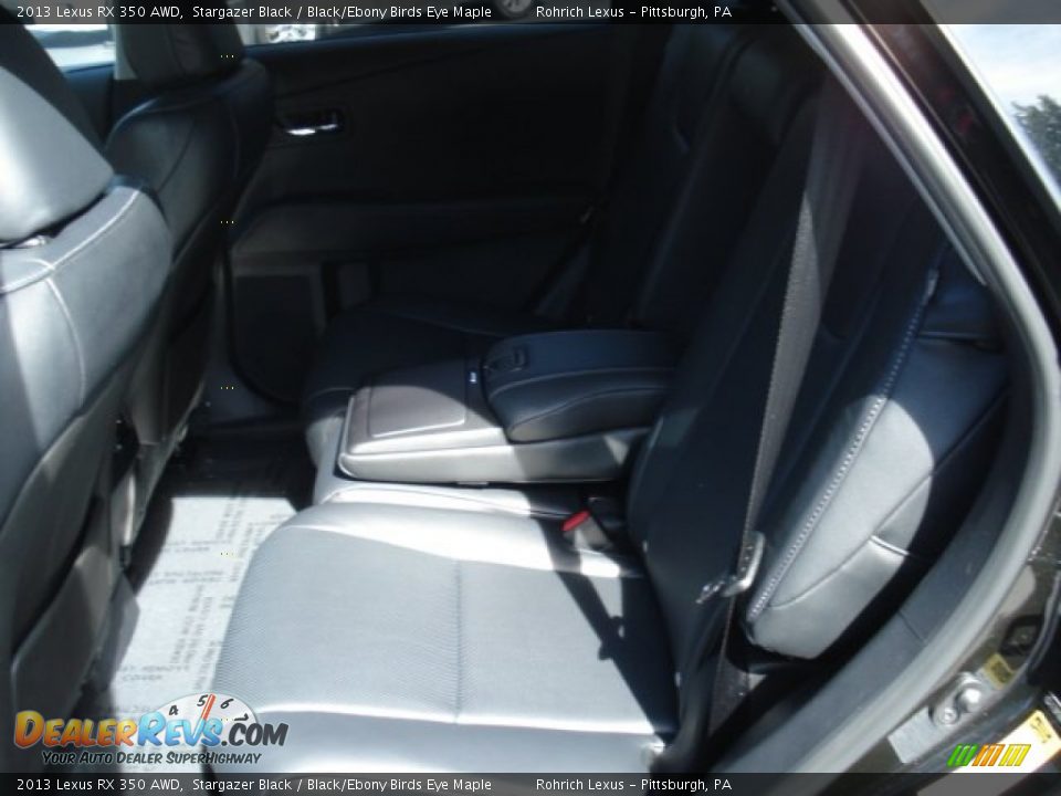 2013 Lexus RX 350 AWD Stargazer Black / Black/Ebony Birds Eye Maple Photo #13