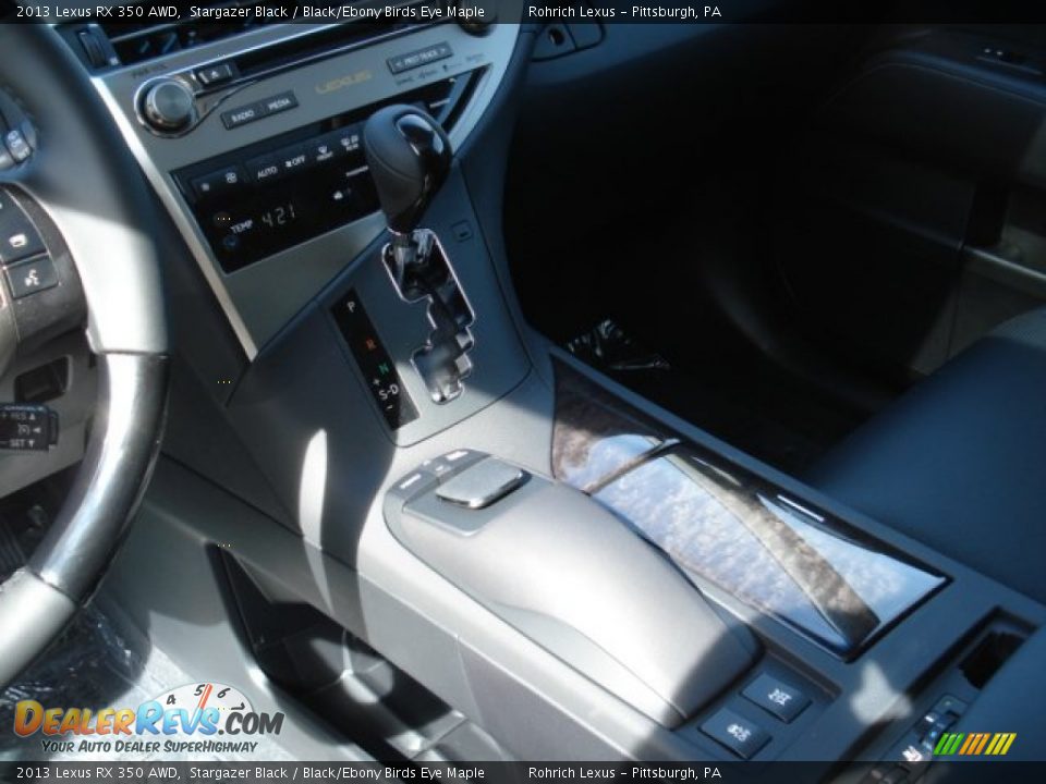 2013 Lexus RX 350 AWD Stargazer Black / Black/Ebony Birds Eye Maple Photo #17