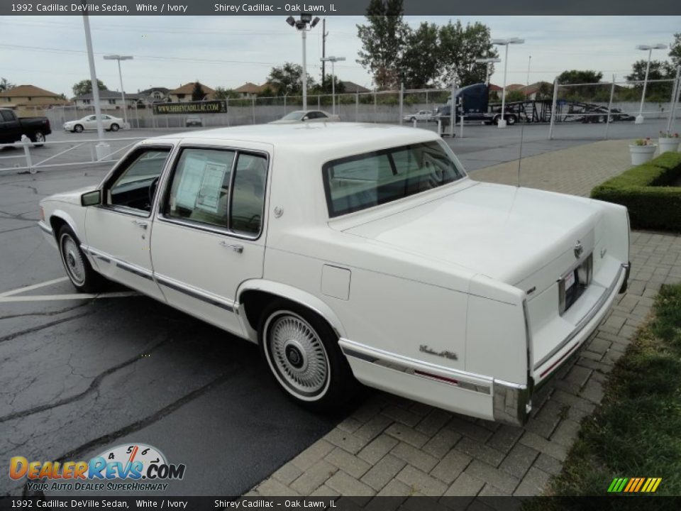 White 1992 Cadillac DeVille Sedan Photo #6