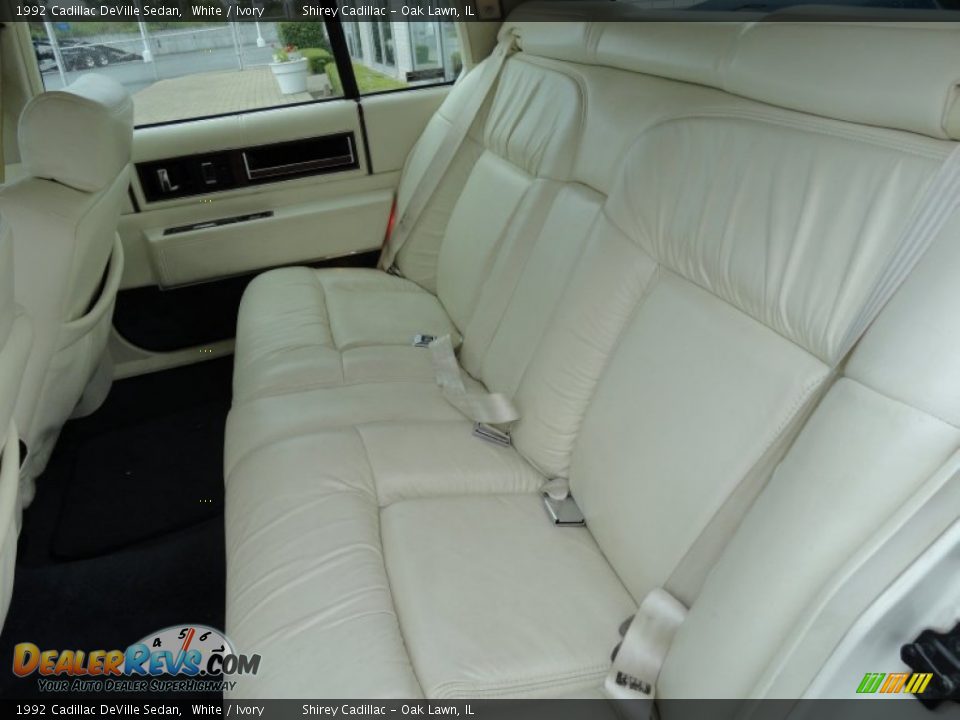 Rear Seat of 1992 Cadillac DeVille Sedan Photo #11