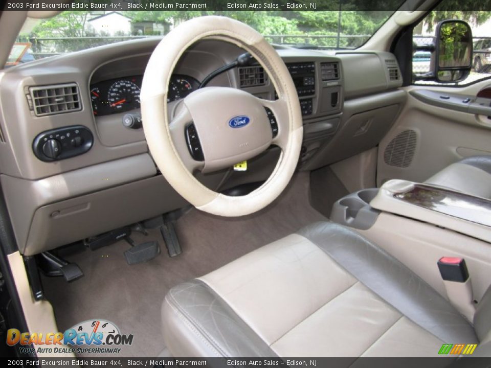 Medium Parchment Interior - 2003 Ford Excursion Eddie Bauer 4x4 Photo #15