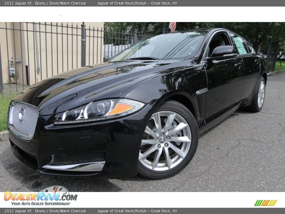 2012 Jaguar XF Ebony / Dove/Warm Charcoal Photo #1