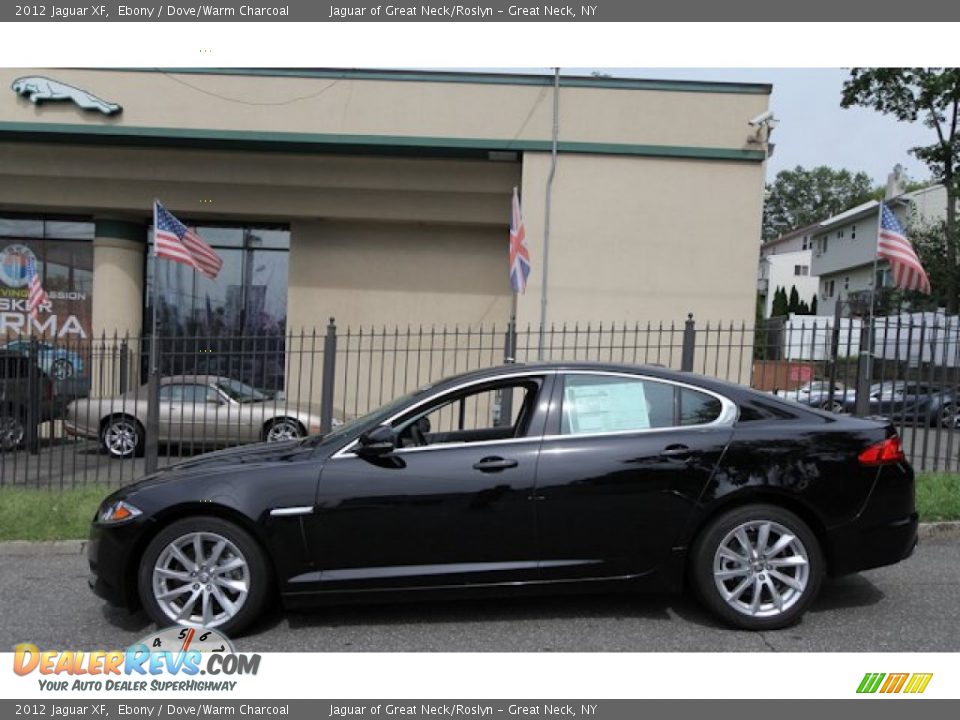 2012 Jaguar XF Ebony / Dove/Warm Charcoal Photo #3