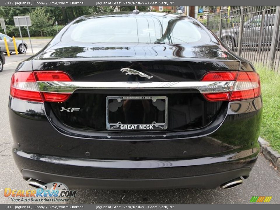 2012 Jaguar XF Ebony / Dove/Warm Charcoal Photo #4