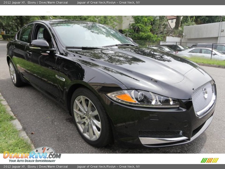 2012 Jaguar XF Ebony / Dove/Warm Charcoal Photo #6