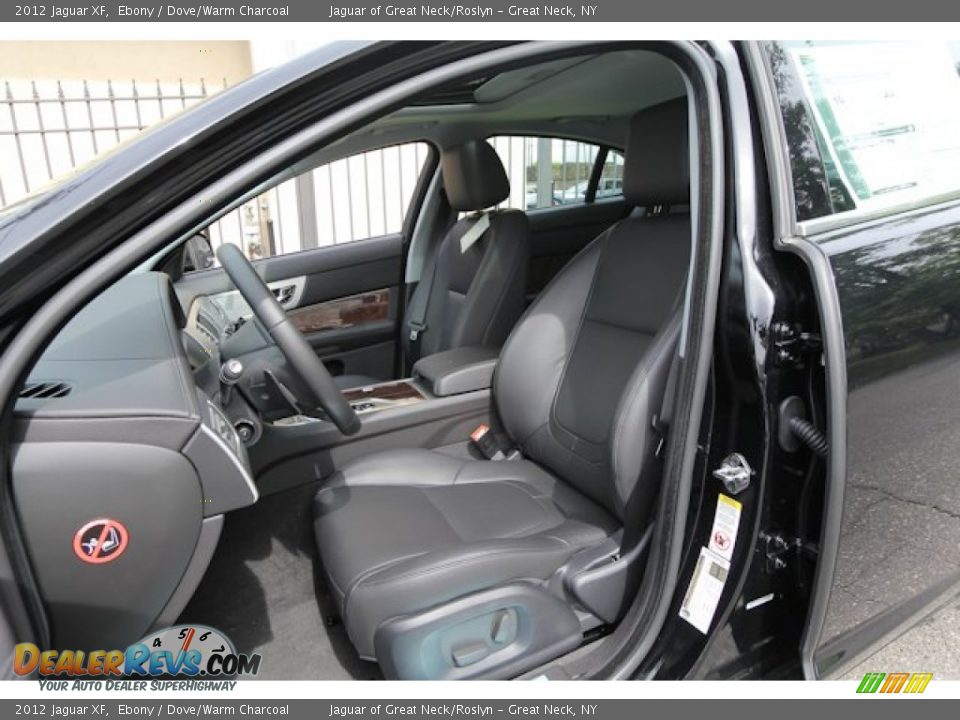 2012 Jaguar XF Ebony / Dove/Warm Charcoal Photo #12