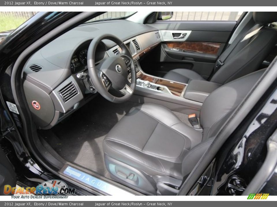 2012 Jaguar XF Ebony / Dove/Warm Charcoal Photo #13